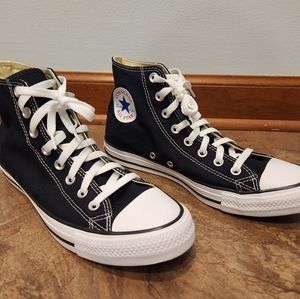 NEW black Converse high-tops, men 8.5/women 10.5